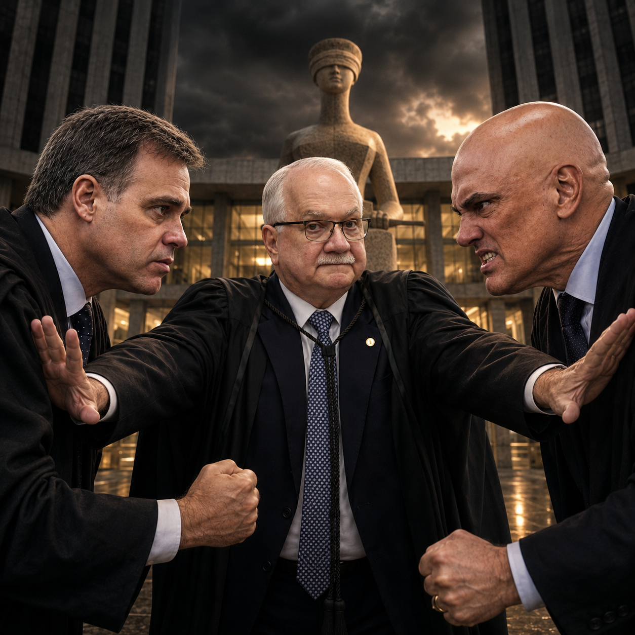 CRISE NO STF SE AGRAVA: FACHIN INTERVÉM EM EMBATE ENTRE MENDONÇA E MORAES E COBRA EXPLICAÇÕES
